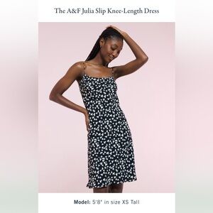 Black Slip Dress with White Heart Print